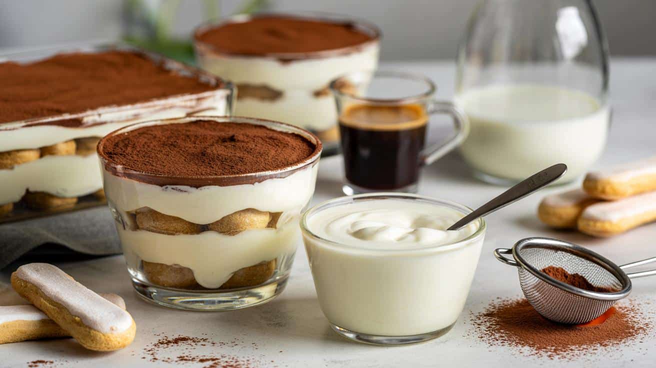Fit tiramisu bez mascarpone: ten nabiał robi całą robotę