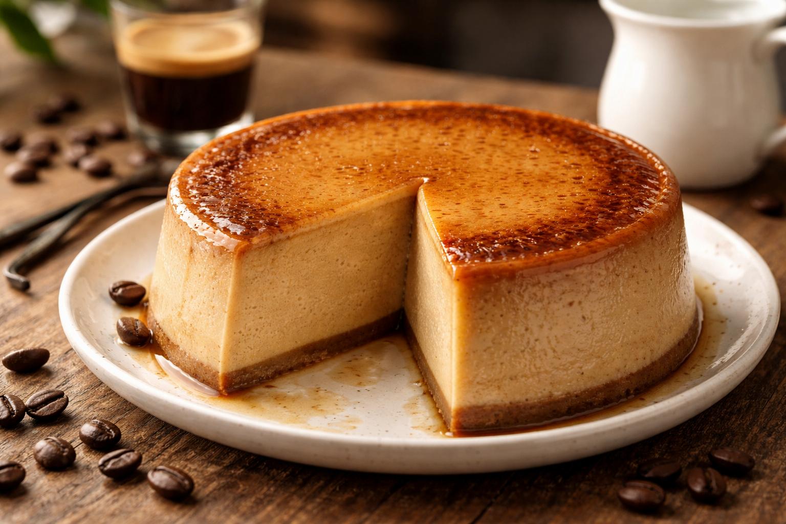 Flan bez ciasta z kawą: prosty deser, który robi efekt „wow”