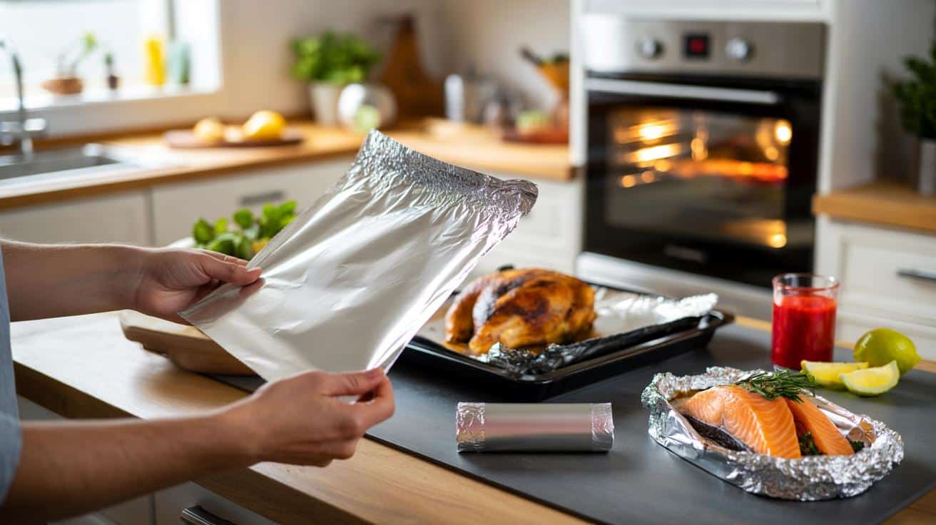 Folia aluminiowa w kuchni: która strona do góry i czy to w ogóle ma znaczenie?