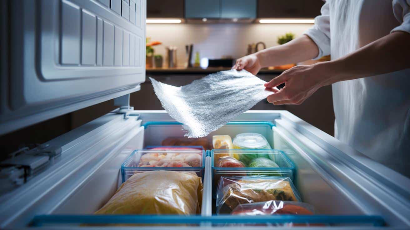 Folia aluminiowa w zamrażarce: prosty trik, który ucina szron i rachunki