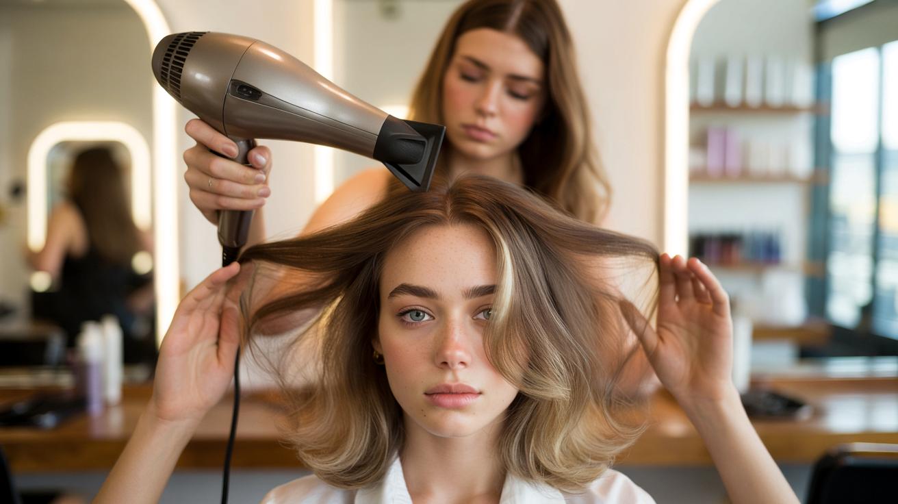 Fryzjer zdradza mały trik z suszarką który sprawia że włosy wyglądają na znacznie gęstsze