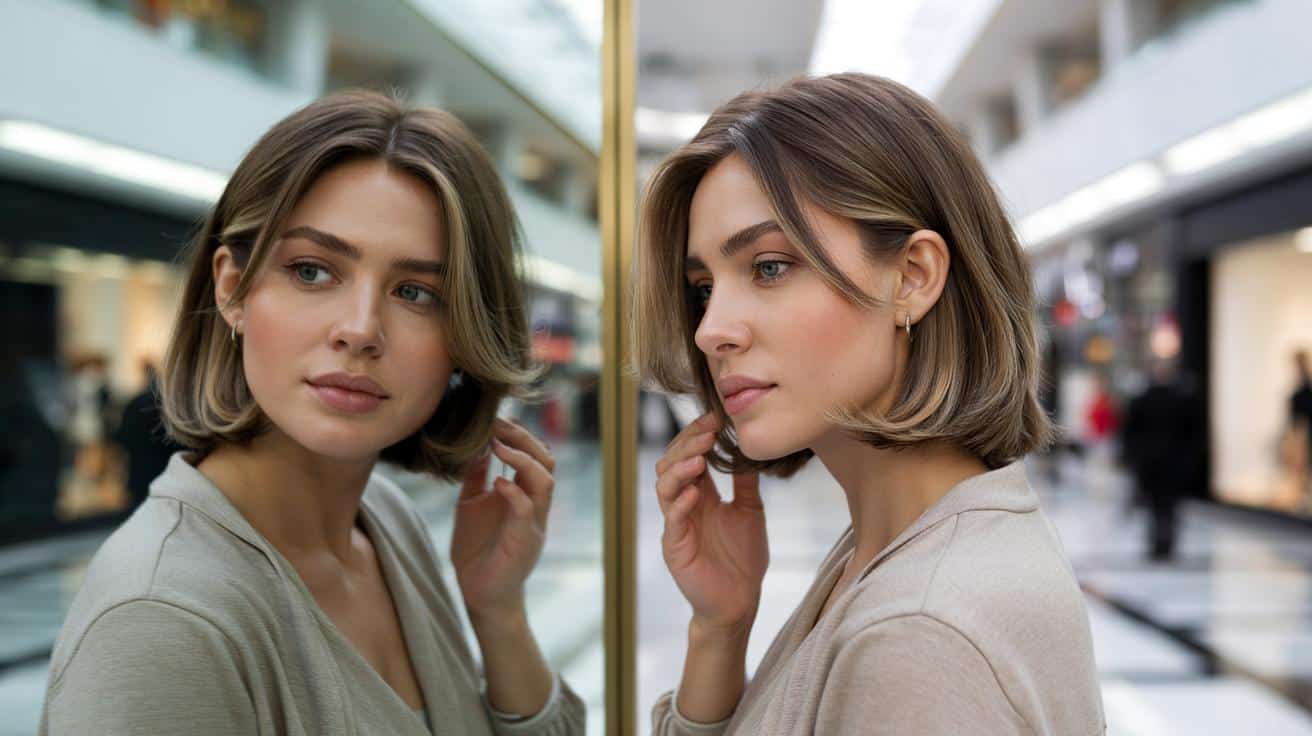 Fryzura która sprawia że policzki wyglądają na mniej pulchne