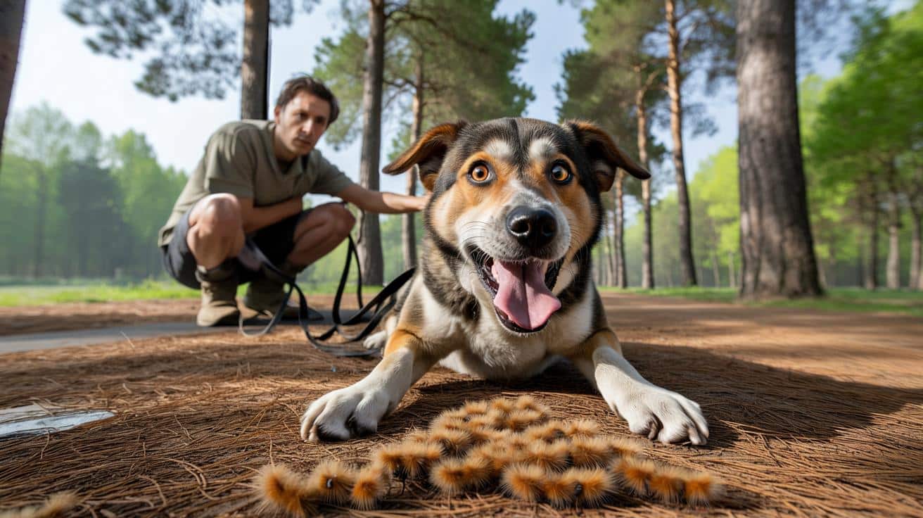 Gąsienica procesjonarka a pies: groźne objawy, których nie wolno lekceważyć