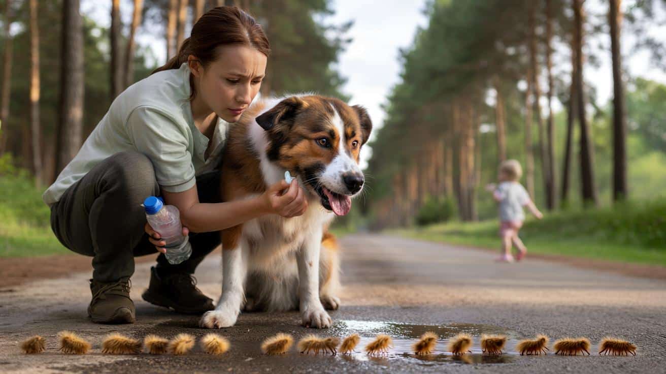 Gąsienice procesjonarki a pies: objawy zatrucia i ratunek krok po kroku
