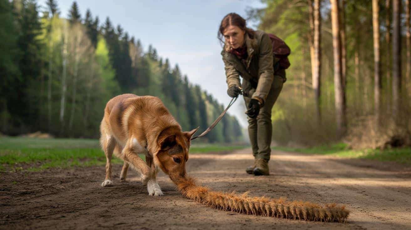 Gąsienice procesyjne coraz dłużej zagrażają psom. Sezon niebezpieczeństwa wyraźnie się wydłuża