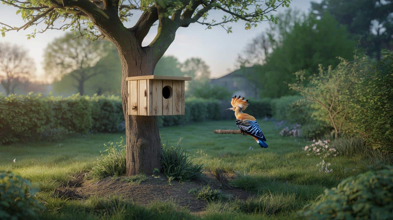 Gdzie powiesić budkę lęgową, żeby zwabić dudka do ogrodu