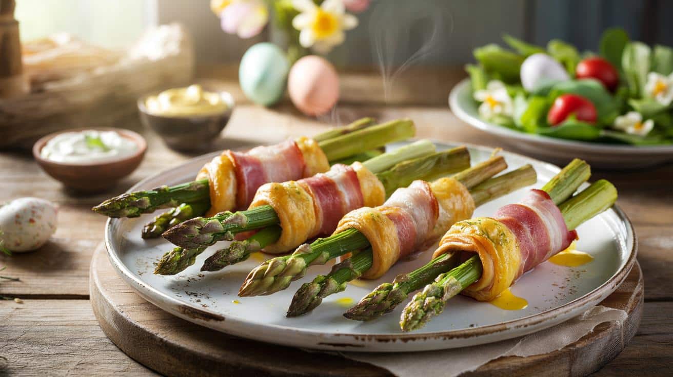Genialna przystawka na Wielkanoc: szparagi w cieście francuskim robione dzień wcześniej