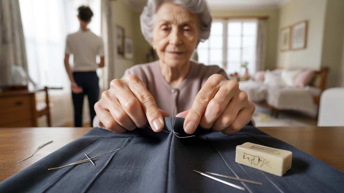 Genialny trik babci na perfekcyjny podwinięty dół spodni bez maszyny