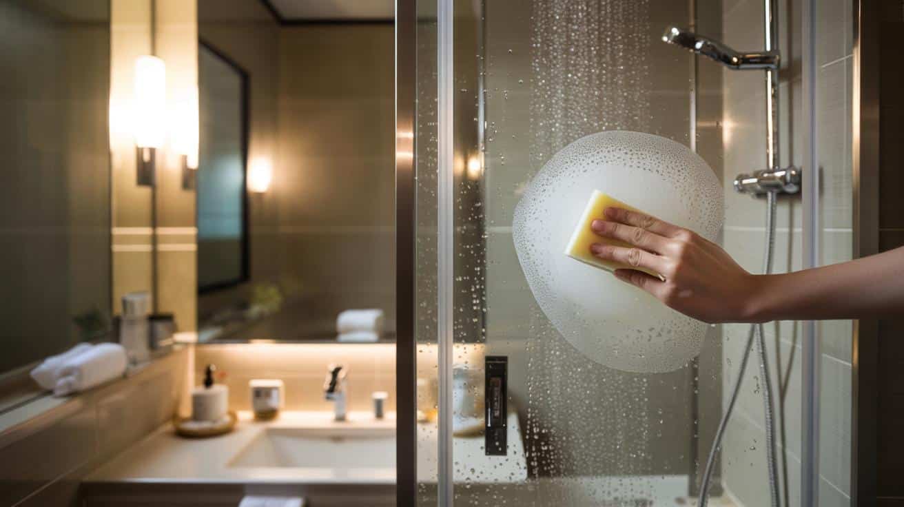 Genialny trik hoteli na lśniącą kabinę prysznicową bez zacieków