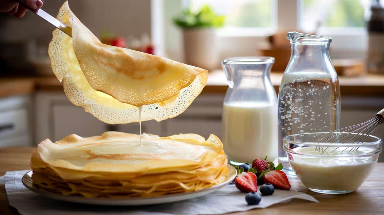 Genialny trik na lekkie naleśniki: wystarczy podmienić połowę mleka
