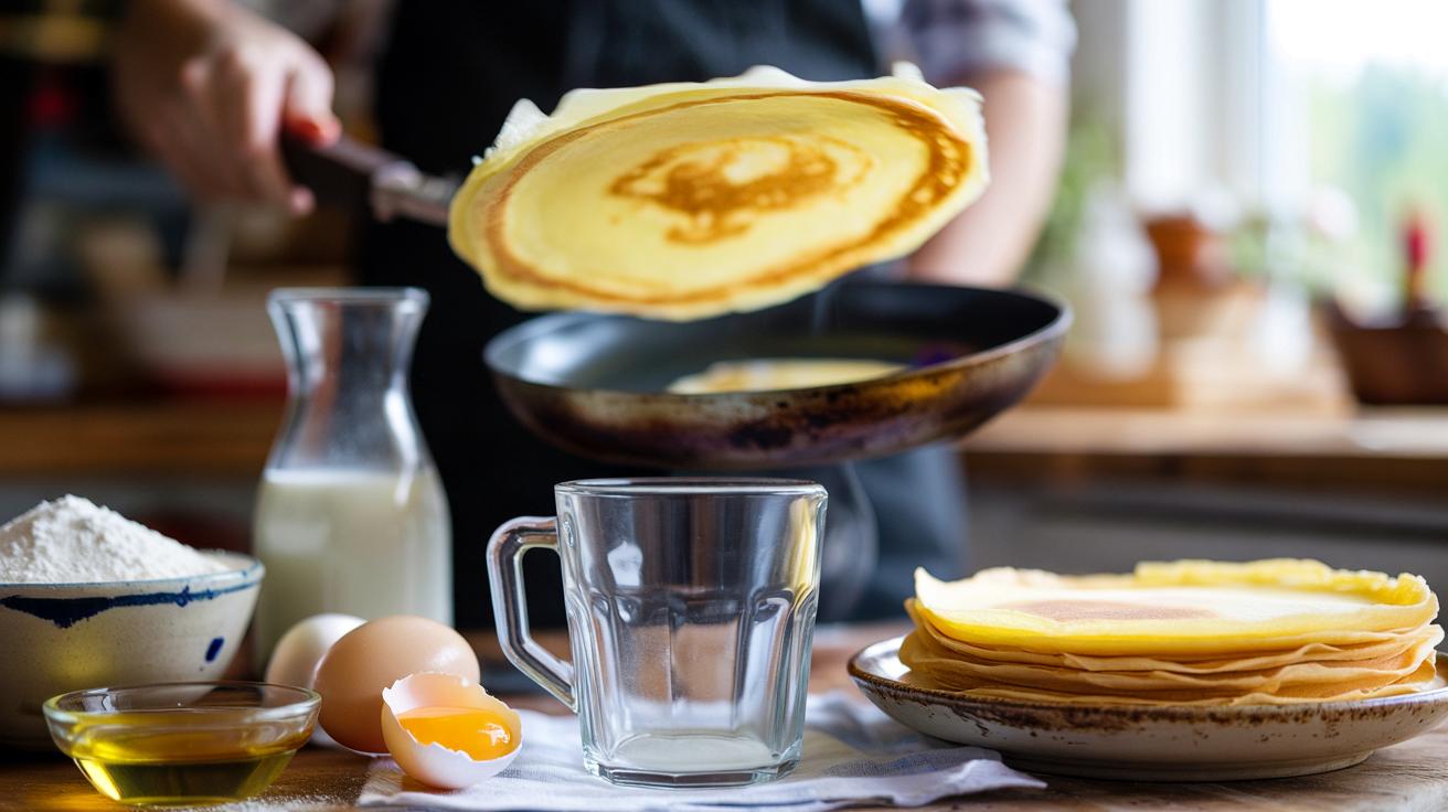 Genialny trik na naleśniki bez wagi: metoda 1‑2‑2‑2 z jednym zwykłym szklanką