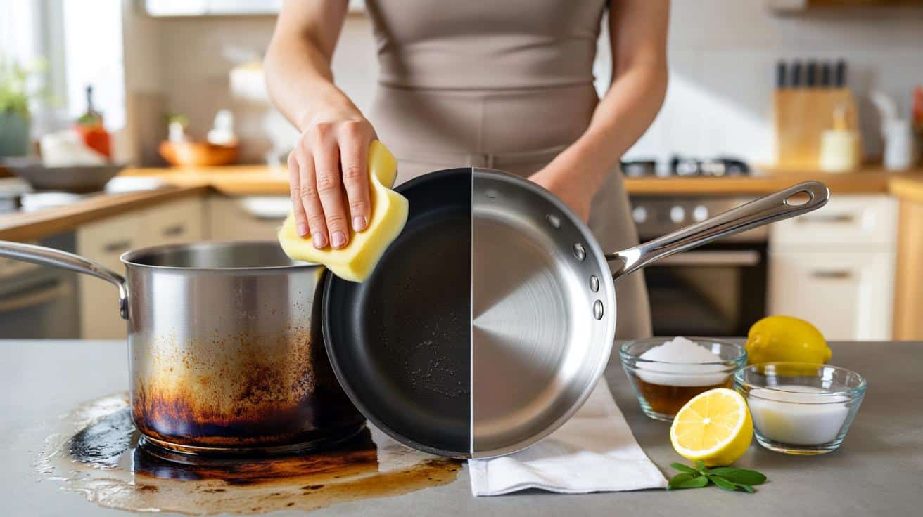 Genialny trik na przypalone garnki i patelnie: bez szorowania i rys