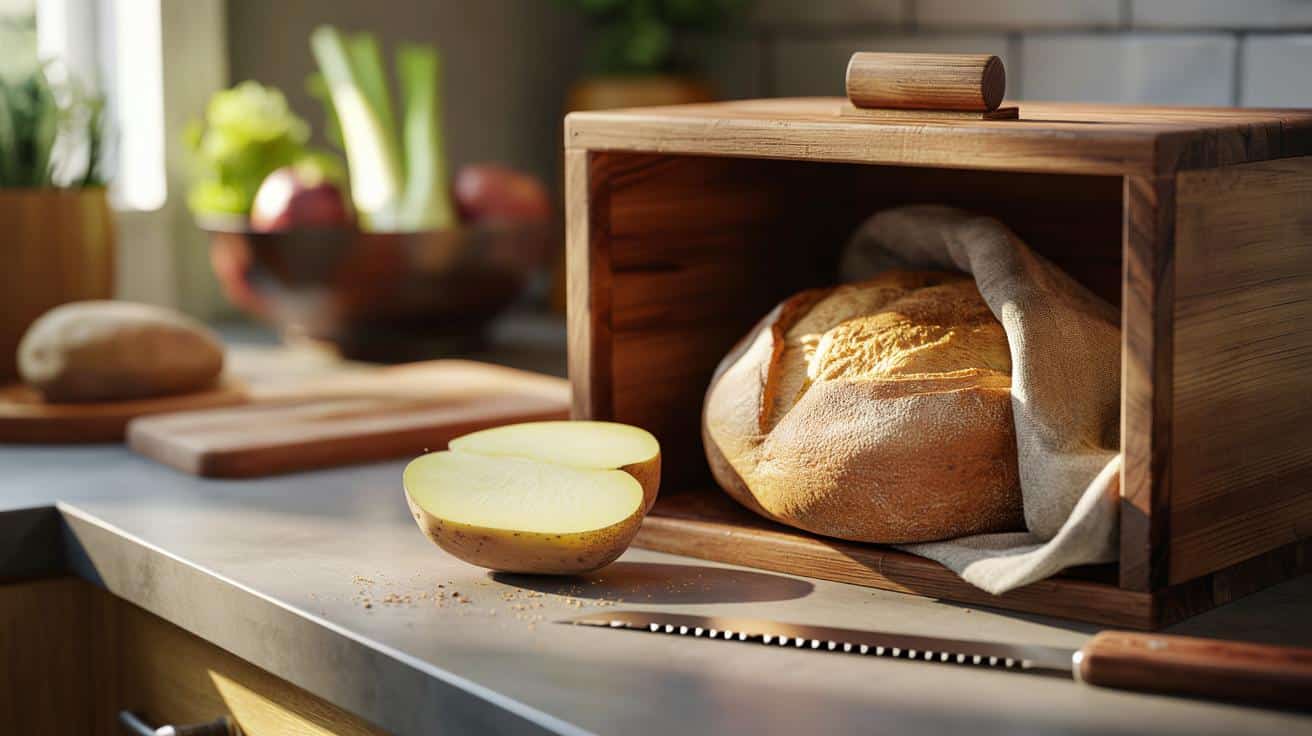 Genialny trik na świeży chleb przez tydzień: wystarczy pół warzywa