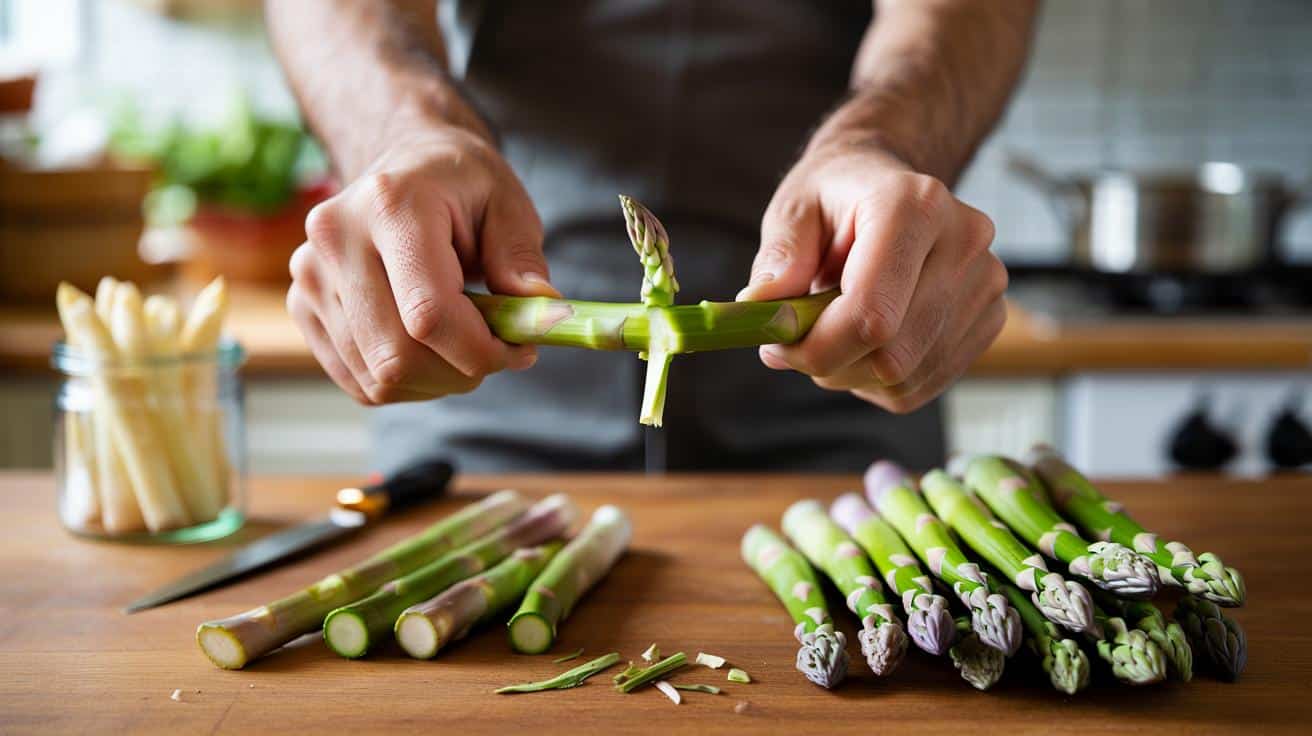 Genialny trik na zdrewniały szparag: działa bez noża, ale z haczykiem