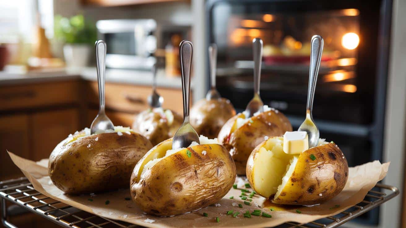 Genialny trik z łyżeczką: ziemniaki z piekarnika gotowe dwa razy szybciej