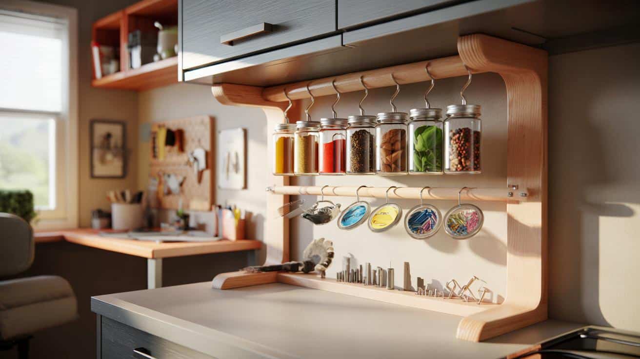 Genialny trik z małymi słoiczkami: więcej miejsca w kuchni i porządek w drobiazgach