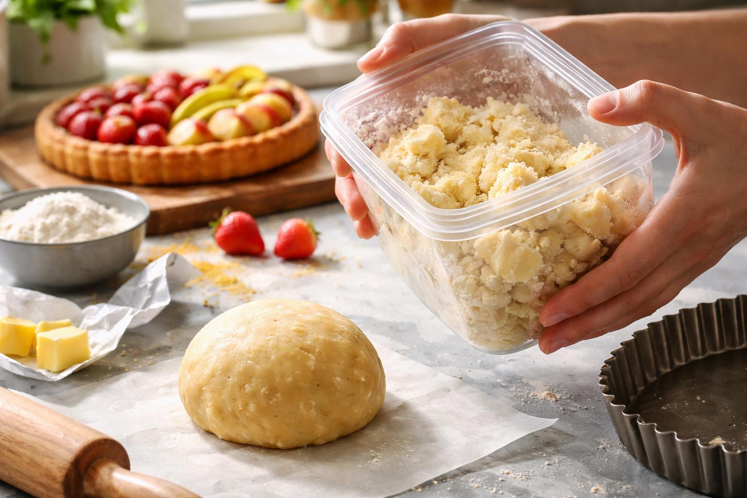 Genialny trik z pudełkiem: domowe ciasto na tartę w 2 minuty