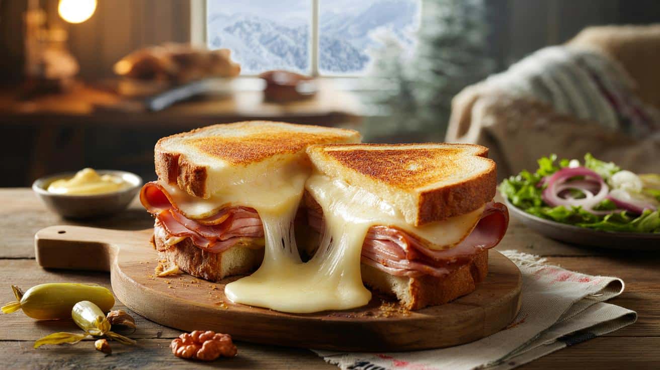 Genialny zimowy tost z patelni: ser, szynka i 15 minut roboty