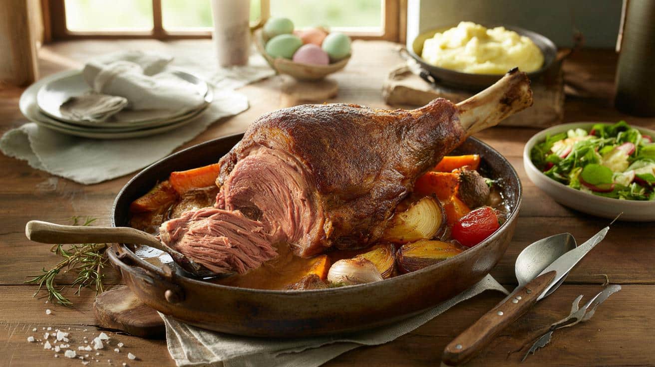 Gigot jagnięcy pieczony 7 godzin: mięsna gwiazda wielkanocnego stołu