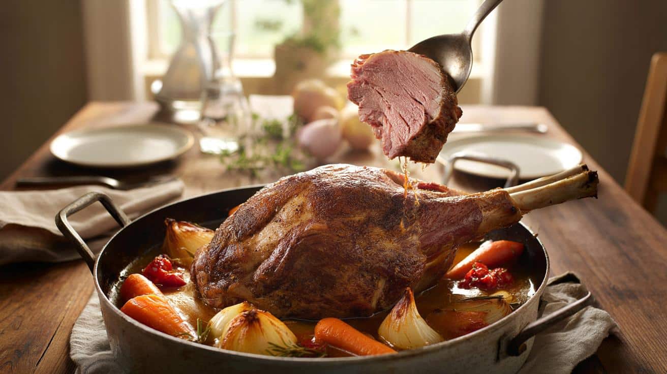 Gigot jagnięcy z piekarnika tak miękki, że jesz go łyżką