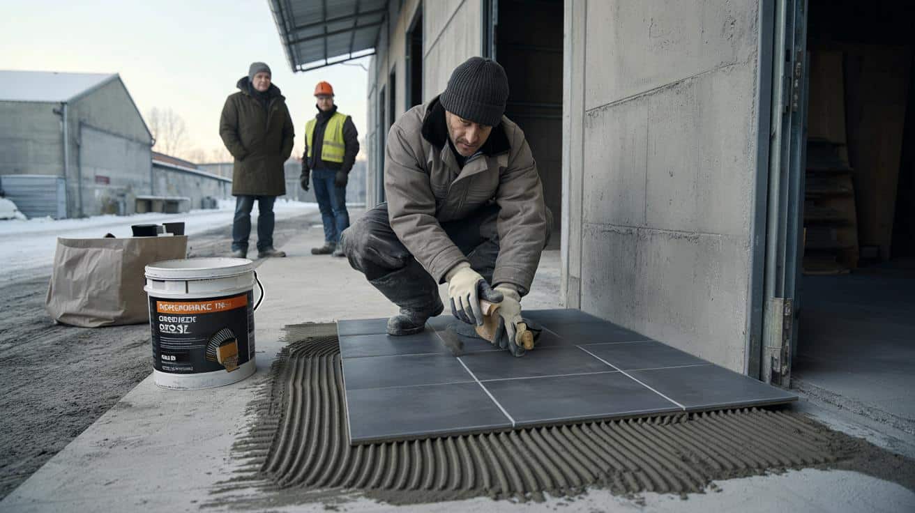 Glazurnik przemysłowy: klej który trzyma płytki na zewnątrz 15 lat