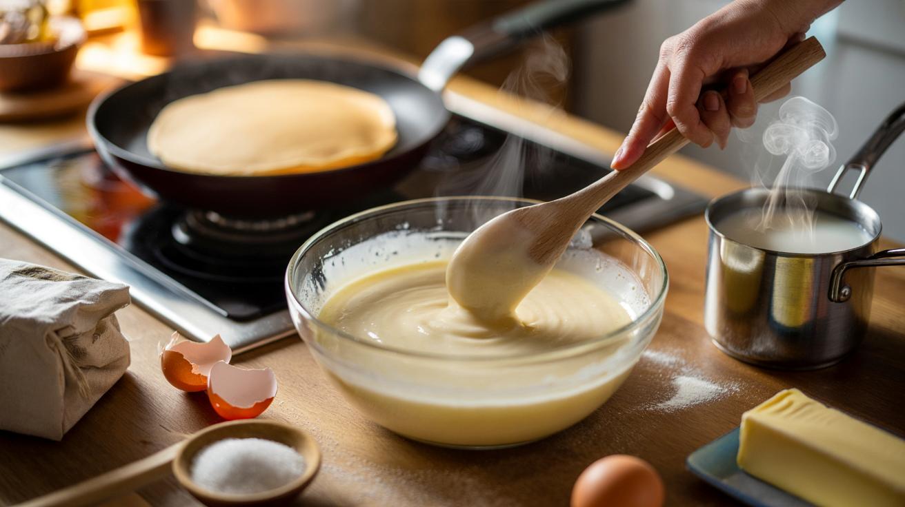 Gorące mleko do ciasta na naleśniki? Prosty trik na idealną konsystencję