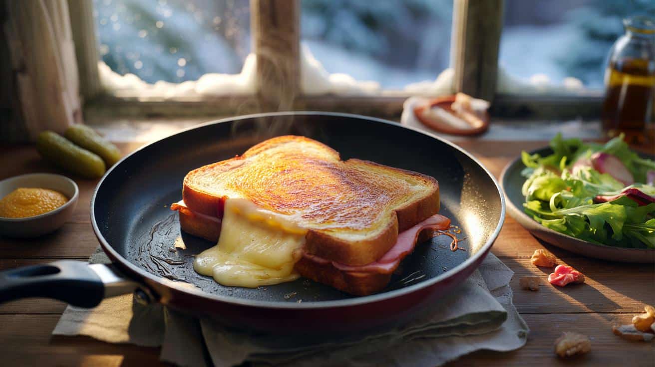 Gorący tost z patelni na mroźne wieczory: 4 składniki, 15 minut