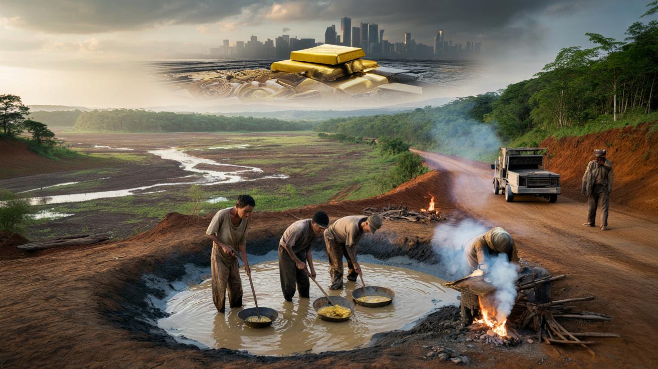 Gorączka złota napędza nielegalne kopalnie. Już 30 proc. rynku