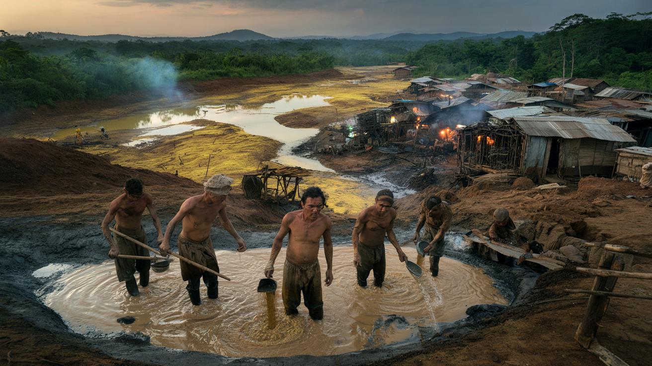 Gorączka złota wymyka się spod kontroli. Nielegalne kopalnie dają już 30 proc. kruszcu