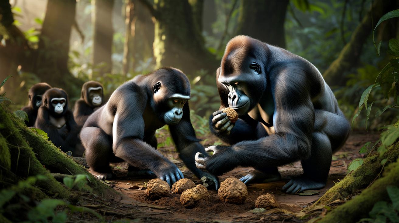 Goryle z Konga mają własną „kulinarnię”: naukowcy zaskoczeni ich smakami