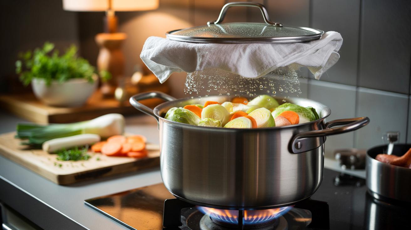 Gotowanie bez wody i tłuszczu: prosty trik z przykrywką zmienia wszystko