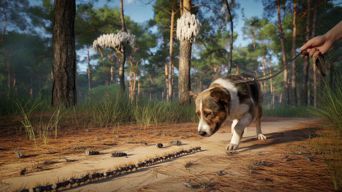 Groźne gąsienice z lasu: przez ocieplenie zagrażają psom aż do maja