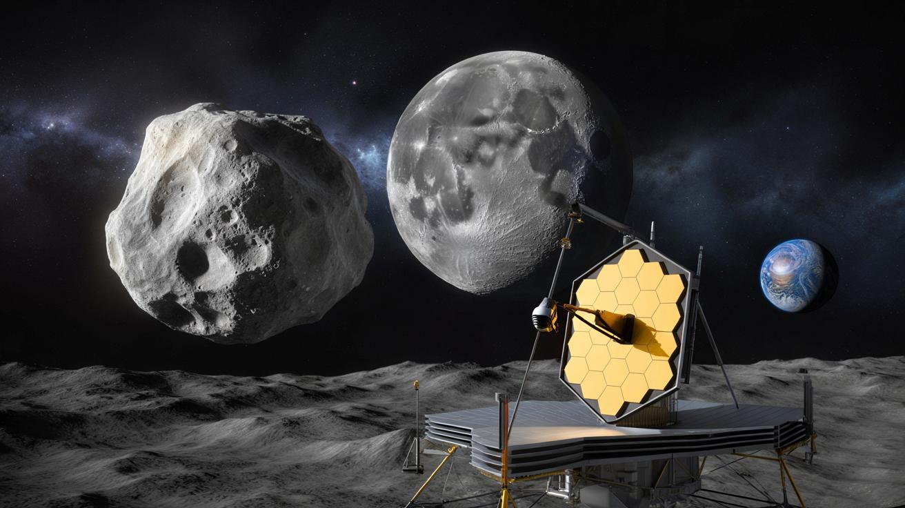 Groźny asteroid minie Księżyc w 2032 roku. Teleskop Webb rozwiał obawy