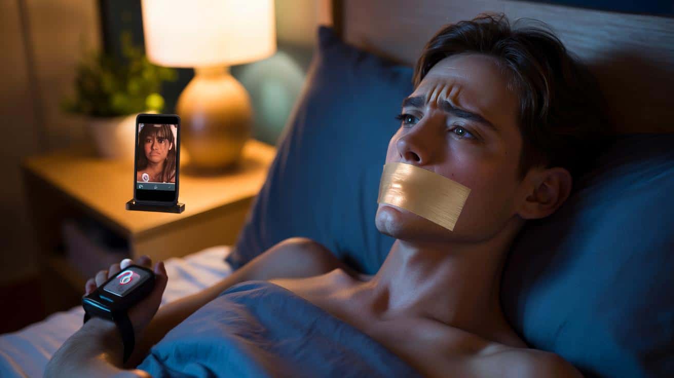 Groźny trend z TikToka? Lekarze ostrzegają przed zaklejaniem ust na noc