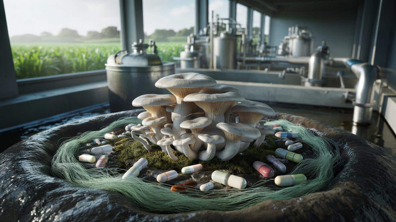 Grzyby zjadają antydepresanty? Naukowcy testują nowy sposób oczyszczania ścieków