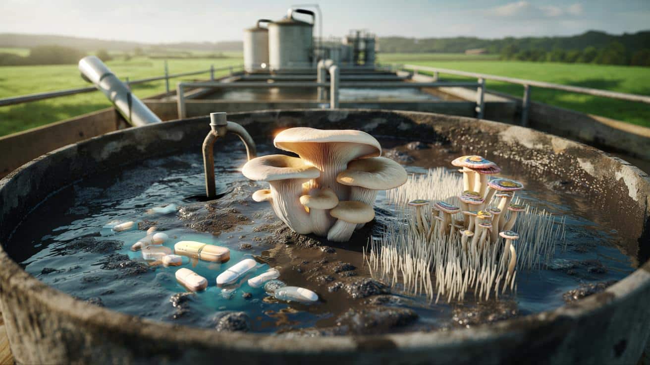Grzyby zjadają antydepresanty? Zaskakujący sposób na czystsze nawozy z oczyszczalni