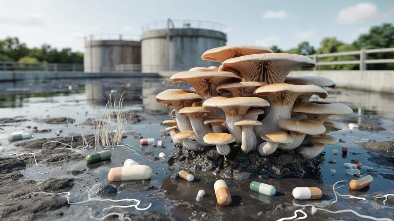 Grzyby zjadają leki w ściekach? Naukowcy pokazują zaskakujące rozwiązanie