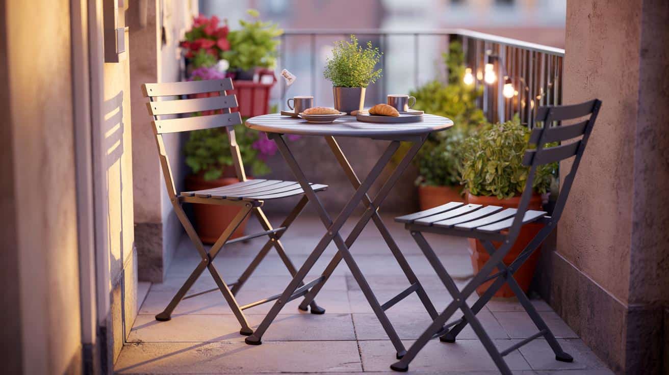 Hit do małych ogródków i balkonów: składany zestaw bistro z Lidla za grosze