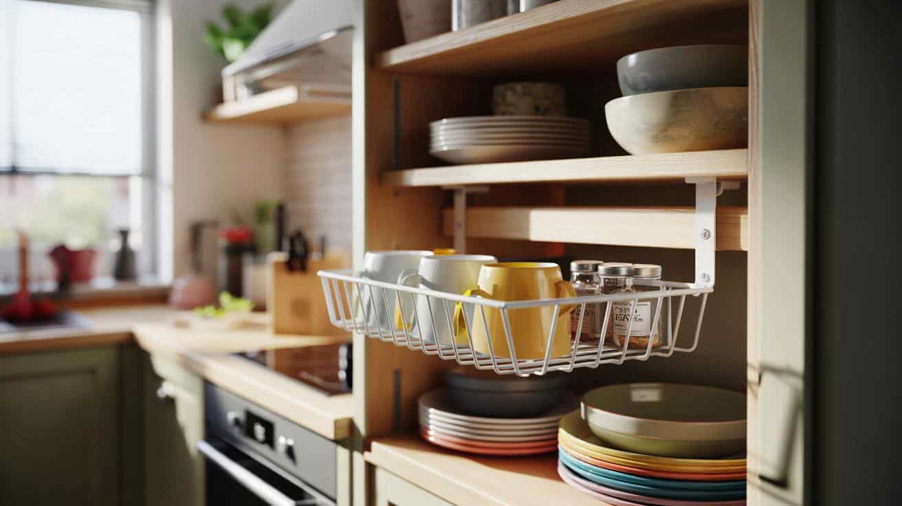 Hit od IKEA za 3,99 zł: sprytny kosz pod półkę robi miejsce w kuchni