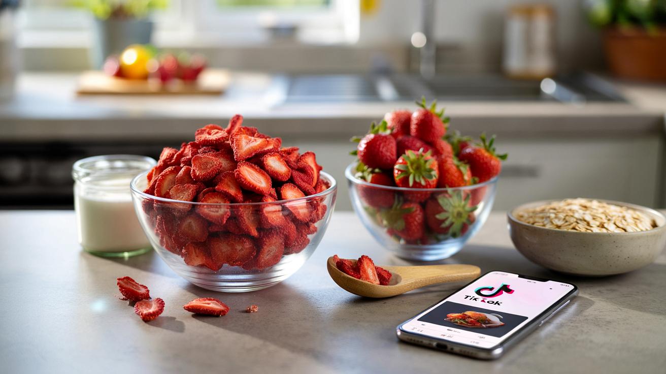 Hit z TikToka: czy liofilizowane truskawki są naprawdę zdrowe?
