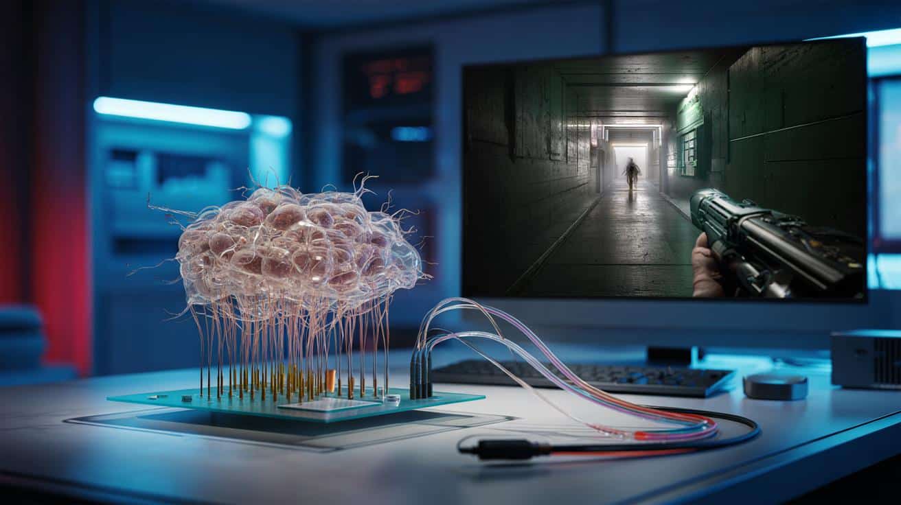 Hodowali ludzkie neurony w laboratorium. W pięć dni nauczyły się grać w Doom