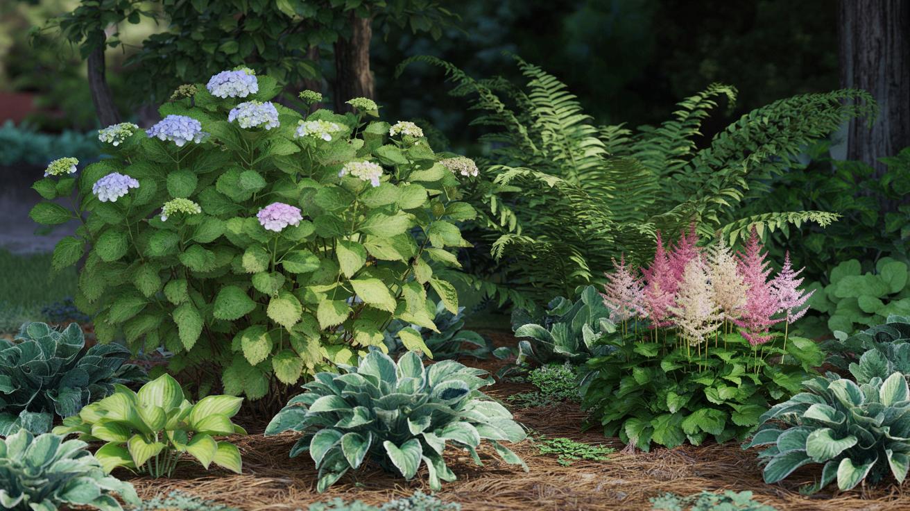 Hortensje słabo kwitną? Posadź obok te trzy cieniolubne rośliny