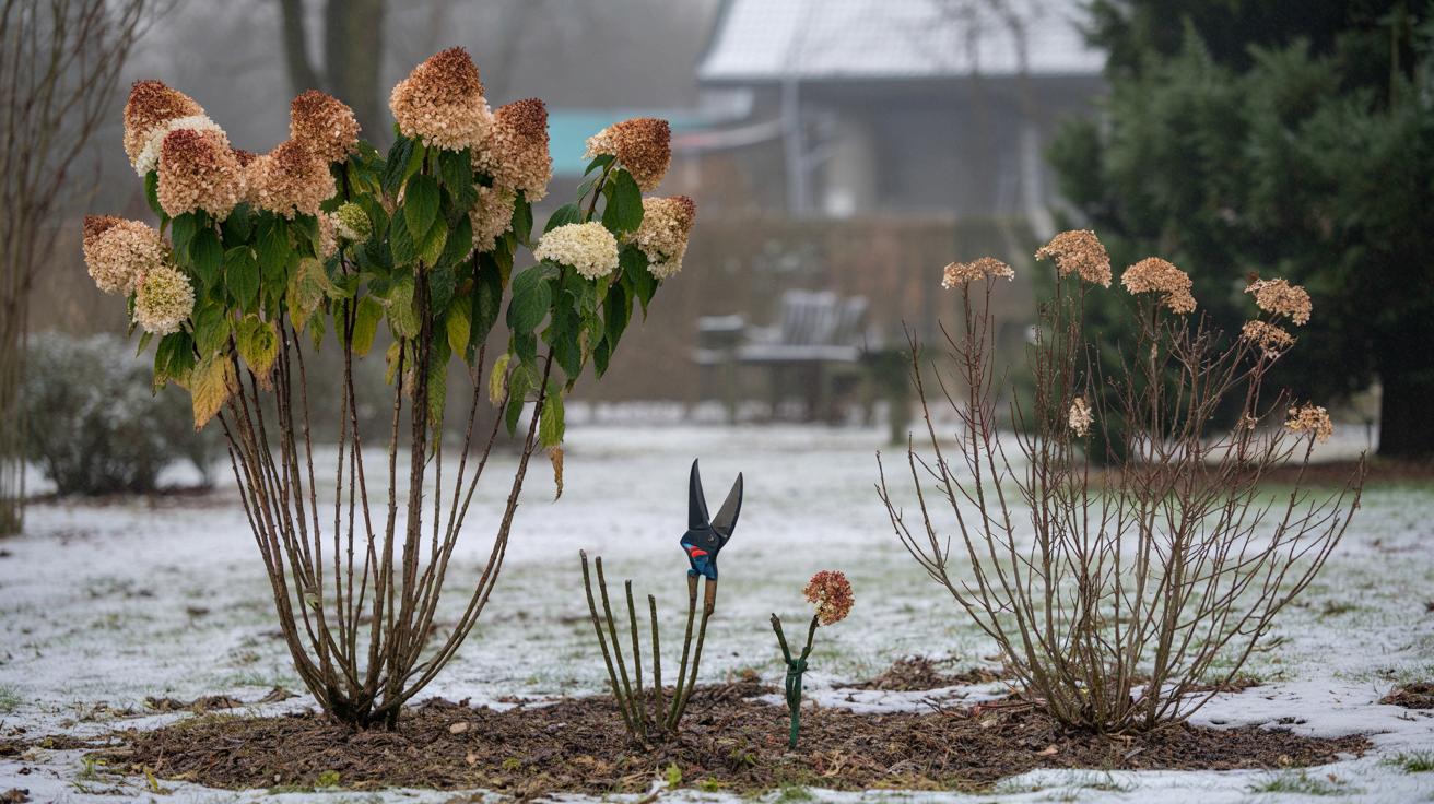 Hortensje zimą: które ciąć bez strachu, a których nie ruszać