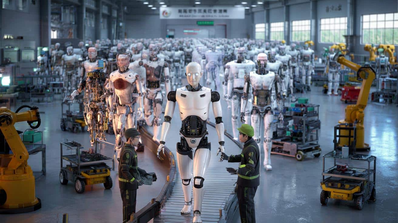 Co pół godziny nowy humanoid schodzi z taśmy, a Chiny gwałtownie przyspieszają wyścig robotów