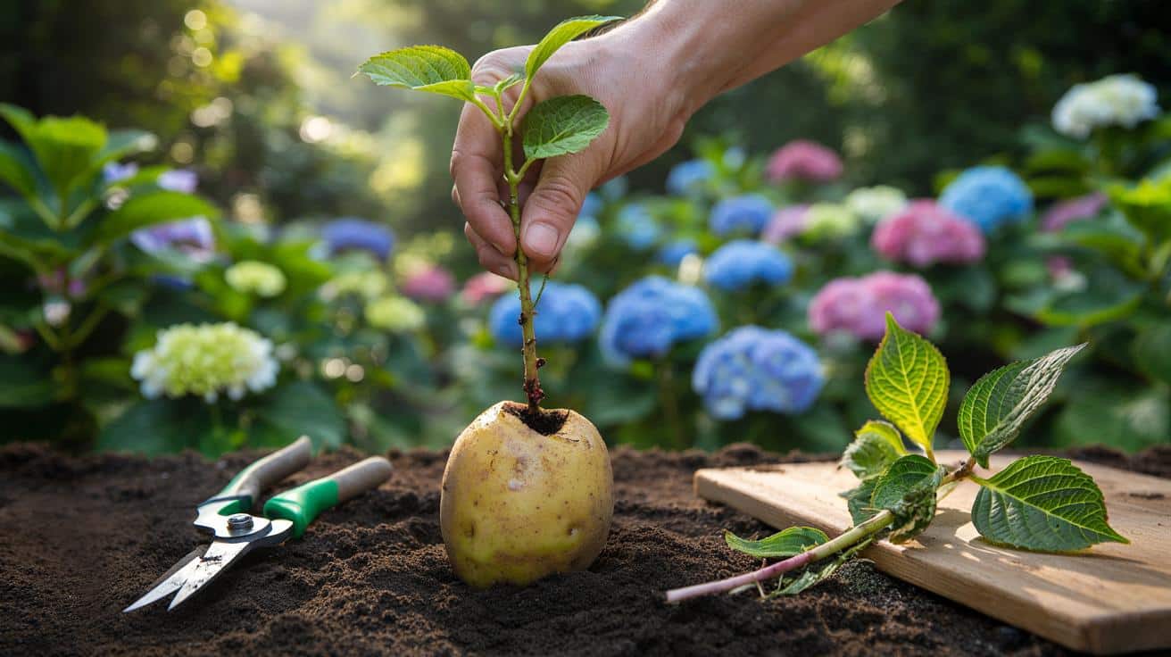 Hydrangea uratowany ziemniakiem? Zaskakująca metoda na odrodzenie krzewu