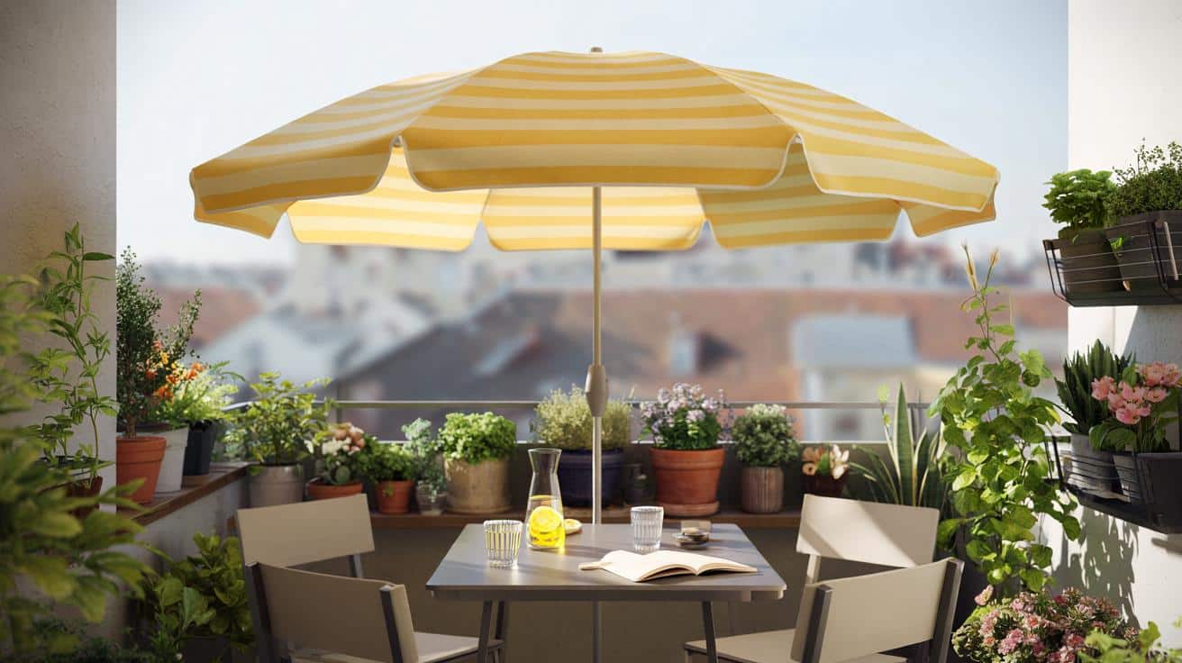 IKEA ma hit na wiosnę: parasol HÖGÖN, który robi z balkonu mini ogród