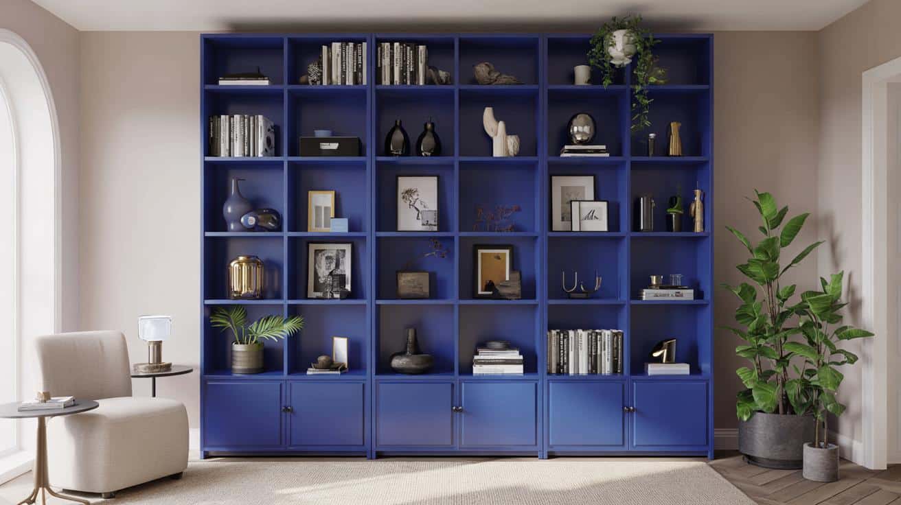 IKEA odświeża legendarną półkę BILLY mocnym kobaltem. Efekt robi wrażenie