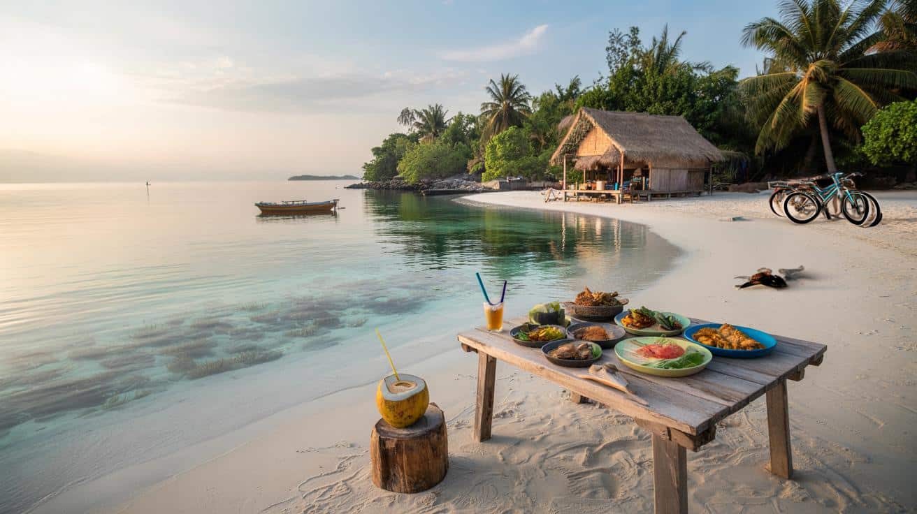 Indonezyjska wyspa marzeń: morze jak zupa, obiady za grosze