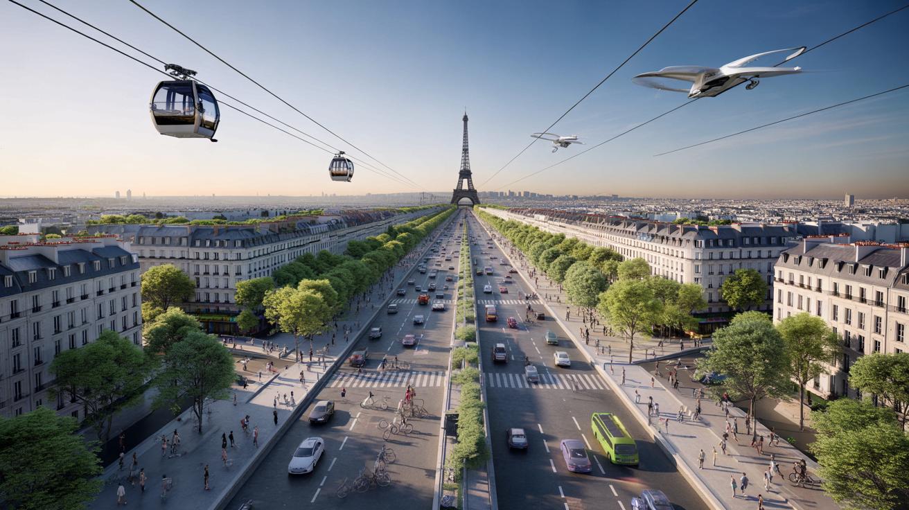 Jak będzie wyglądać Paryż bez aut w 2050 roku