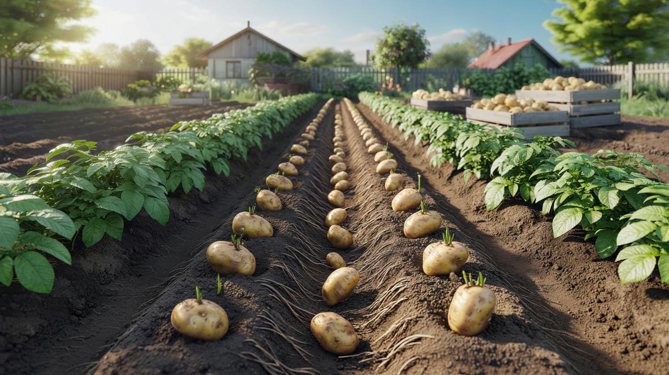 Jak głęboko sadzić ziemniaki, żeby z jednego rządka mieć pełne skrzynki
